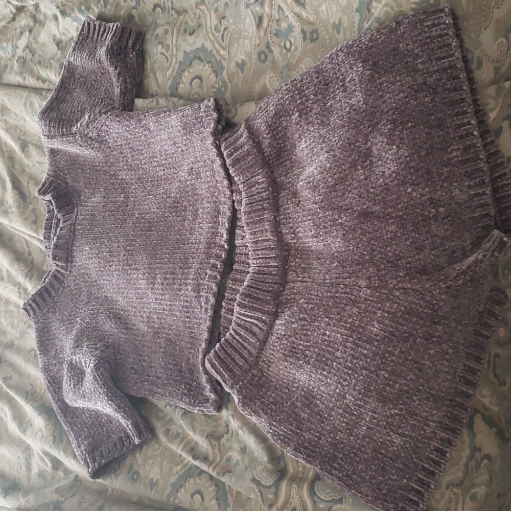 2 piece chenille shorts and top